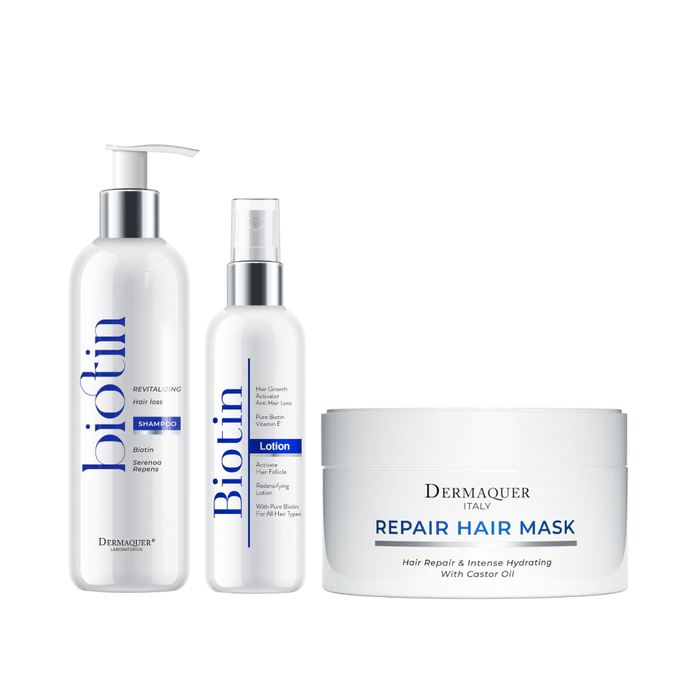 Biotin Sampon + Biotin Lotiune + Dermaquer Masca