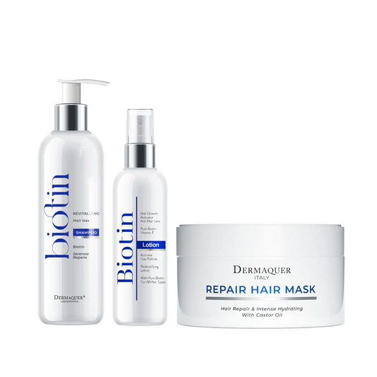 Biotin Sampon + Biotin Lotiune + Dermaquer Masca